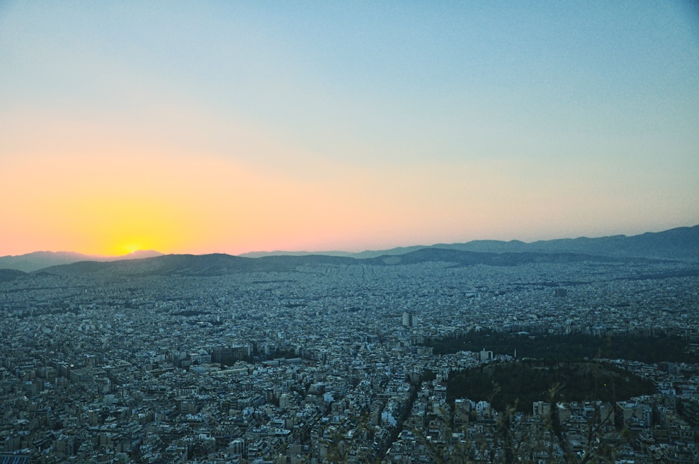 Sunset from Mount Lykavittos